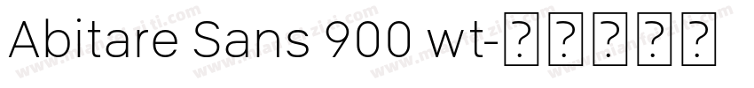 Abitare Sans 900 wt字体转换